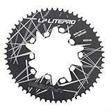 Para bicicleta de montaña de carretera Oval plato CNC perfil de dientes de precisión, fácil instalación (58T)