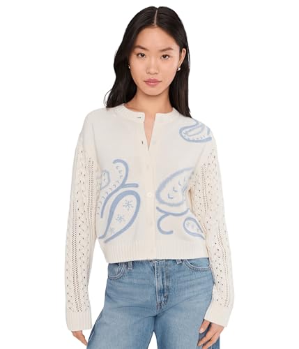 Splendid Womens Gracie Jaquard Cardigan Shell Paisley XS (Women's