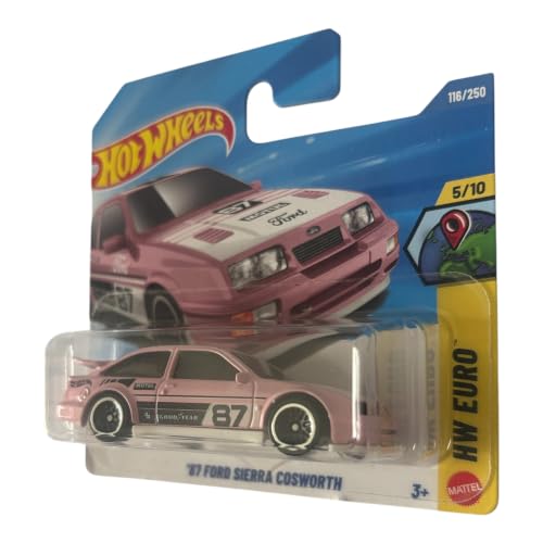 Hot Wheels Ford Sierra Cosworth 1:64 Rosa Modelo 2026 miniatura 2
