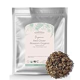 Starwest Botanicals Red Clover Blossoms Whole Organic - Dried Loose Leaf Herb for Tea, Edible Flowers, Certified Kosher, Non-GMO - Bulk 1 lb Bag