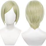Nanami Kento Student Period Cosplay Jujutsu Kaisen Wig Yellow Short Straight Hair with Bangs for Halloween, Party, Carnival, Nightlife, Concerts, Weddings -  maysuwell