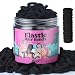 YGDZ 300PCS Black Cotton Hair Ties: Mini Elastic Ponytail Holders and Seamless Hair Bands for Little Girls, Kids, and Toddlers