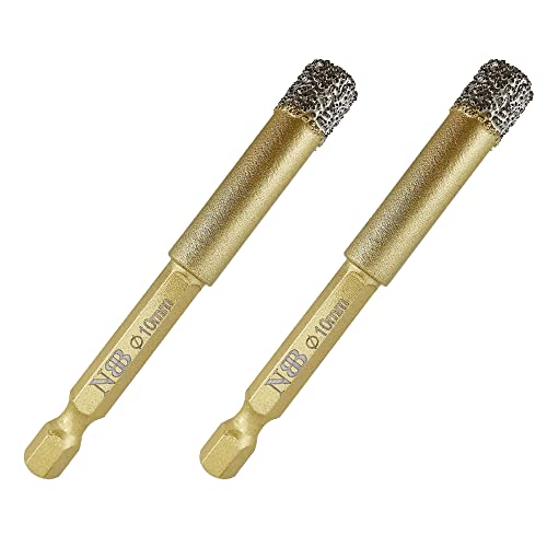 NBB Brazed Diamond Drill Bits with Hex Shank E6.3mm, Fast Connect,Dry or Wet Drilling on Porcelain, Ceramic, Tile, Granite