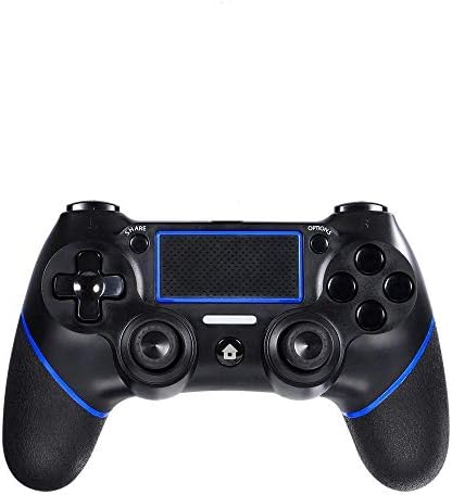 Lilyhood PS4 Controller for Playstation 4, Professional PS4 Gamepad,Touch Panel Joypad with Dual Vibration (Black Wirless)