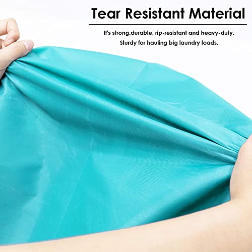Bbzeal 2 Pack Xl Travel Laundry Bags, Machine Washable Dirty Clothes Organizer,With Drawstring Closure,Light Blue And Grey #TOP3