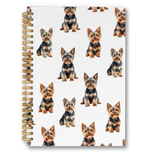 Carnet Yorkshire Terrier à spirales pour écrire vos plus beaux souvenirs de vie