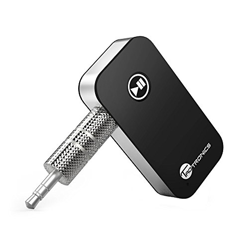 TaoTronics Portable Wireless Car Aux Adapter, 3.5mm Stereo Car Kits, Bluetooth 4.2 Hands-Free
