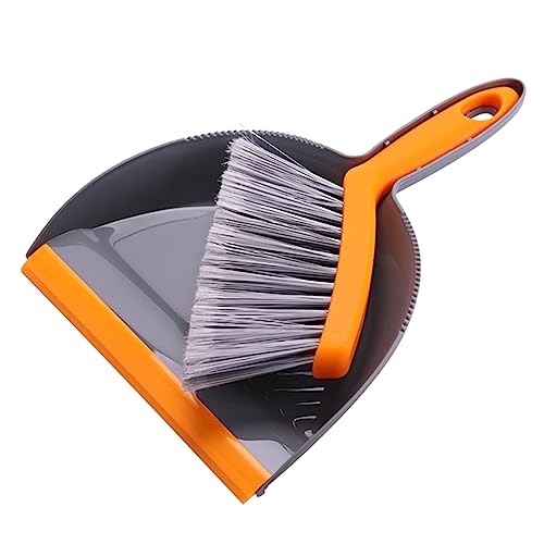BUTIFULSIC Mini Broom Mini Cleaner Floor Cleaner Dust Cleaning Table Sweep Broom Vacuum Cleaner Broom Keyboard Brush Cleaner Floor Broom Blow Dryer Comb Attachment Mocha Master Cleaner Orange