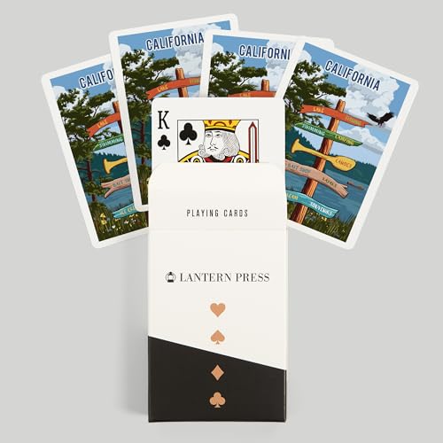 Lantern Press California, Señal Lake y Águila 52 Cartas miniatura 6