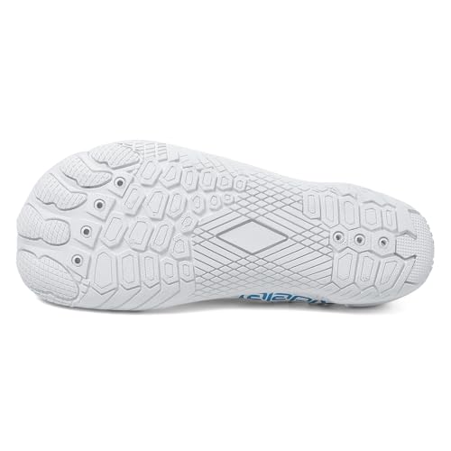 Image of Water Shoes for Men and Women, Barefoot Aqua Socks, Wide Fit Beach Swimming Pool Shoes, Anti-Slip Outdoor Walking Hiking Kayaking Diving Surfing