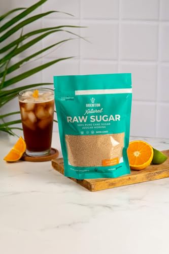 Akenton Natural Raw Cane Sugar, 1.5 Pound Resealable Bag | 100% Natural, Unprocessed, Unbleached, Unrefined Sugar | Gluten-Free, Vegan, Kosher | Non-GMO Project Verified - Thumbnail 4
