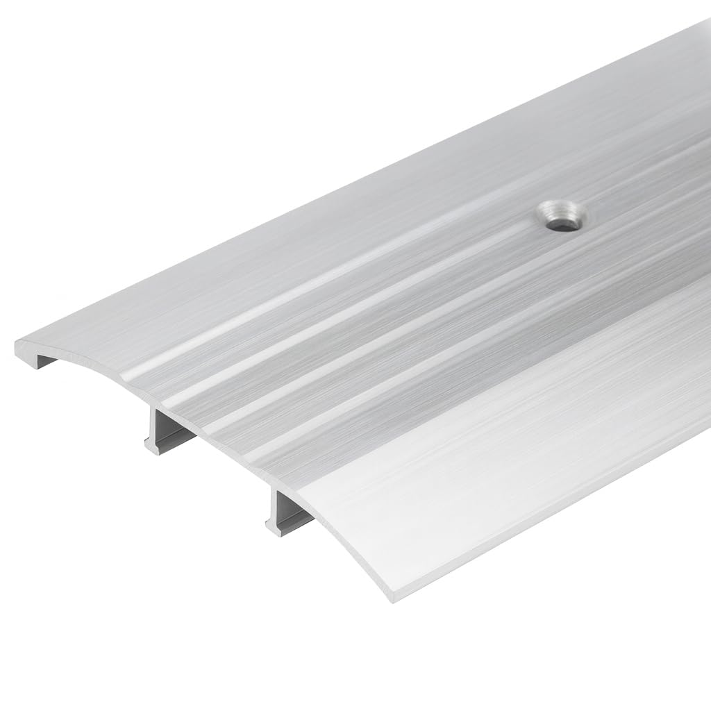 36" Long x 1/2" High Flutted Aluminum Thresholds for Exterior Doors, ADA Handicap Accessible, 4" to 10" Wide Options (6" Wide)