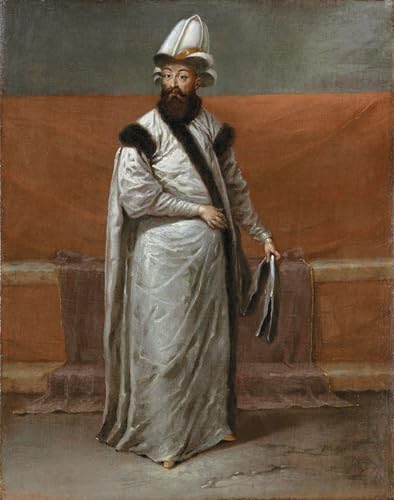 Portrait Jean Baptiste Vanmour reproduction d'art sur toile haut de gamme 60x90cm
