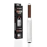 Microplane Zester Grater for Citrus Fruits, Hard Cheese, Ginger, Chocolate, Nutmeg and Truffle with Stainless Steel Blades - Made in USA
