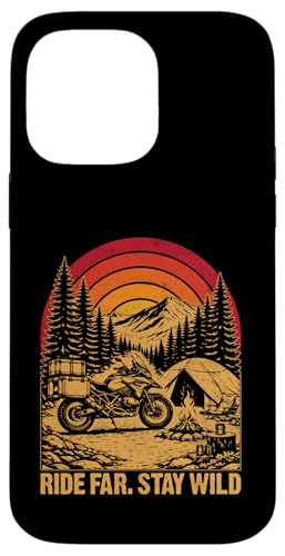 Ride Far Stay Wild �I�[�g�o�C �A�h�x���`���[ ���R ���g�� �X�}�z�P�[�X iPhone 14 Pro Max �p