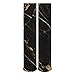 Opahxa5 Black and Gold Marble Unisex Fun Novelty Mid Calf Boot Socks Fashion Breathable Dress Crew Socks One Size 112 0