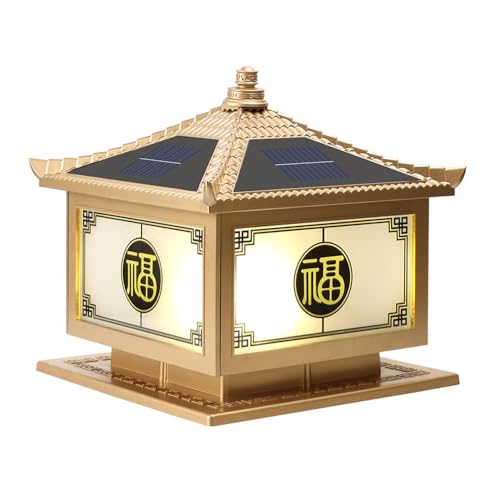 Pilier éclairage de colonne 11,8 pouces style industriel retro lanterne IP65 extérieure villa