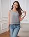 Lianlive Sweater Vest Top for Women Casual Crop Knit Cardigan Vest Bow Tie Back Knit Tank Tops (Gray-Small)