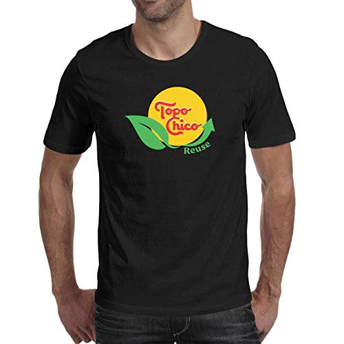 Generic Brands Mineral-Water-Soda-Water Maglietta Summer Cotton Man Tee Elasticity Camicia Allentata Camicie Comodo Girocollo per la Festa del Lavoro