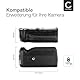 CELLONIC Batteriegriff DMW-BGG1, DMW-BGG1E kompatibel mit Panasonic Lumix DMC-G81 Akkugriff für DMW-BLC12 Battery Grip - Kamera Hochformatgriff, Multifunktions Handgriff, Vertical Grip