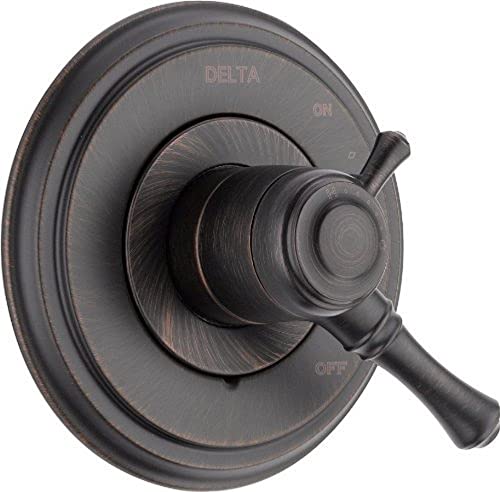 Image of Delta Faucet Cassidy 17 Series Dual-Function Shower Handle Valve Trim Kit, Venetian Bronze T17097-RB (Valve Not Included)