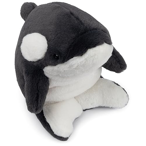 Image of GUND Flynn Orca Whale Plush, Premium Whale Stuffed Animal for Ages 1 and Up, Black/White, 10”