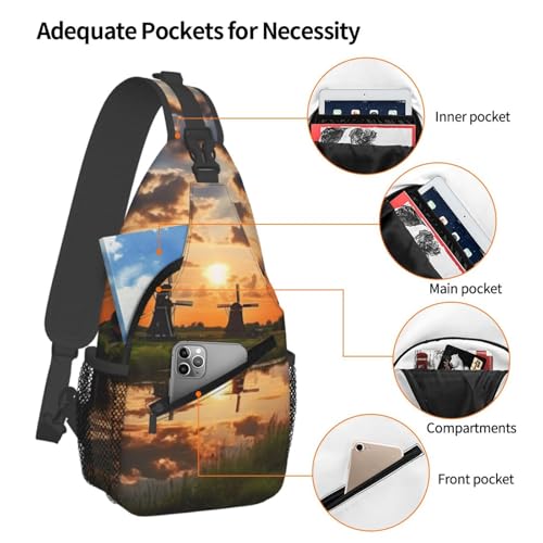 Bolso Cruzado Masculino Tipo Bandolera Negro miniatura 4