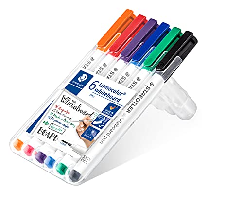 STAEDTLER Lumocolor 301 Whiteboard Marker – 6er-Set, 1,0 mm