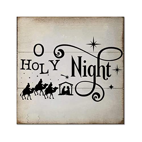 Plaque murale O Holy Night, le cadeau de pendaison de crémaillère idéal