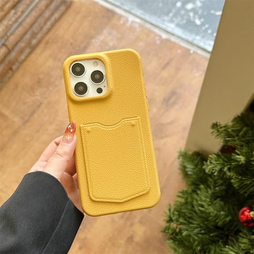 Étui porte-cartes en cuir pour iPhone 14 Pro Max idéal pour voyager léger