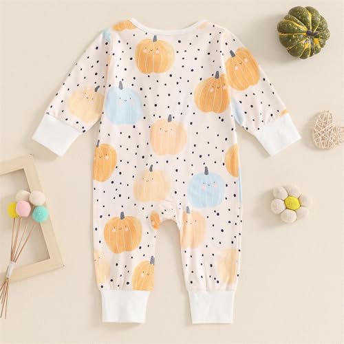Newborn Baby Girl Clothes Flower Romper One Piece Jumpsuit Infant Halloween Outfit Fall Winter Coming Home Outfits4