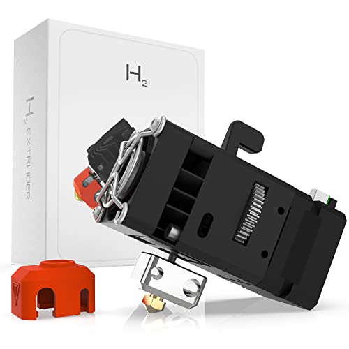 BIQU H2 Extruder, V2.0 New Upgraded Dual Gear Extruder, Smooth Not Easy to Block 3D Printer Direct Extruder 1.75mm Filament for BIQU B1, Creality Ender & CR Series Printers, CR-10S Pro, Anycubic