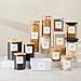Talented Kitchen 144 Pantry Labels for Containers, Food Storage - Preprinted Black All-Caps on Matte White Vinyl Stickers for Minimalist Style Kitchen (Water Resistant)
