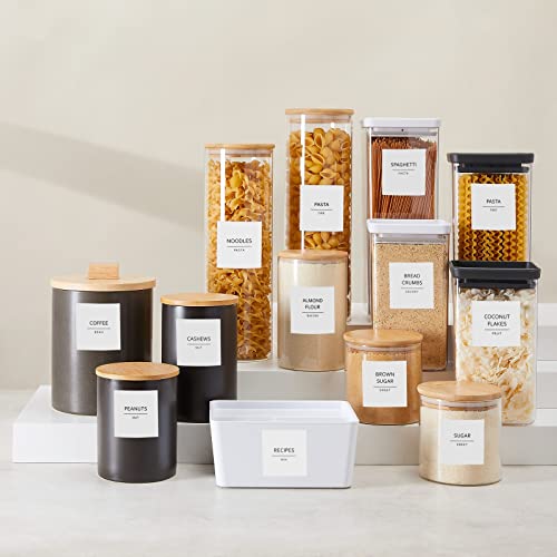 Talented-Kitchen-144-Pantry-Labels-for-Containers-Food-Storage-Preprinted-Black-All-Caps-on-Matte-White-Vinyl-Stickers-for-Minimalist-Style-Kitchen-Water-Resistant