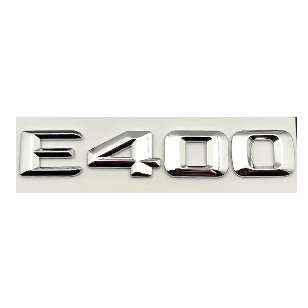 YTQMoreBNZ YYDStes ABS Silver Compatible With Mercedes Benz Grade E E200 E220 E300 E320 E350 W213 W212 W211 Letters Emblem Badge