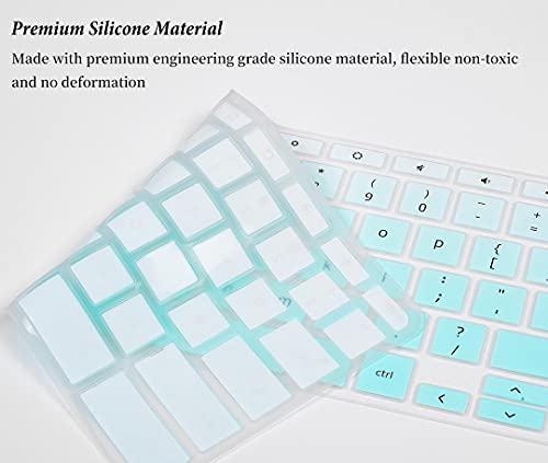 [2Pcs] Keyboard Cover Skin For Acer Chromebook Spin 11 311 Cp311 511C738T C733, Chromebook 512 Cb512, Acer Chromebook 314 514, Chromebook Spin 713, Chromebook 15 Cb3 Cb5 Cb315 Cb515 Skin -Gmint+Clear #TOP3