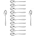 Arcos Serie Berlin - Scatola 12 Pezzi Cucchiaio Dessert Cucchiaio Frutta Cucchiaio Tavola - Monoblocco Unipezzo Acciaio Inossidabile 18/10 e 180 mm Colore Argento (12 PCS)