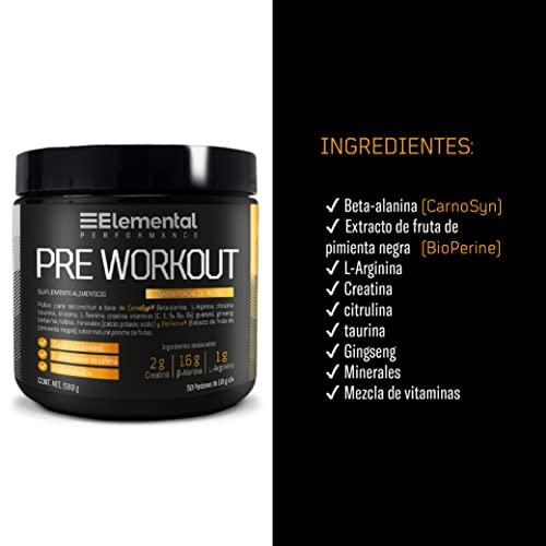 Proteínas, pre entreno gnc Marca ELEMENTAL (3)