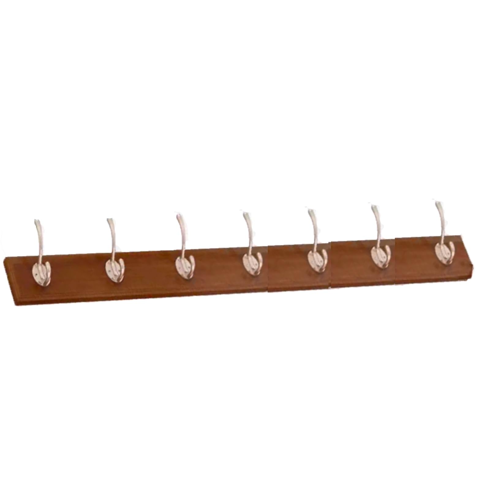 Percheros Pared Madera, Largo Colgador Pared,Percha Pared,Colgadores Pared,4-8 Ganchos for Abrigos,Chaqueta,Marrón(7 Hooks 87 * 8cm)