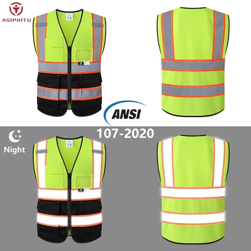 Image of Safety Vest for Men Women Reflective Construction Vest