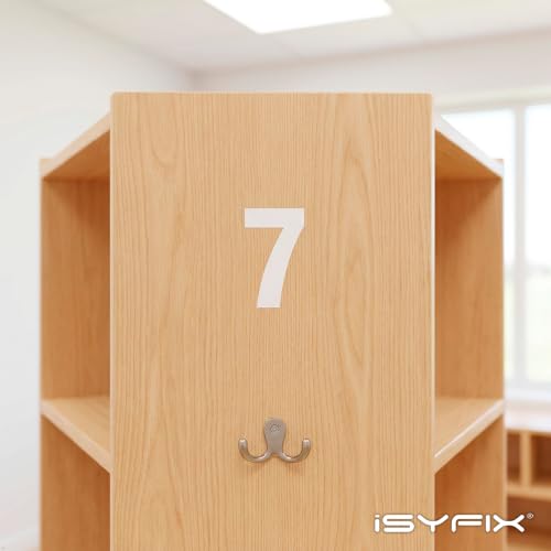 iSYFIX White Vinyl Numbers Stickers – 5 Inch Self Adhesive (2 Sets)- Premium Decal Die Cut and Pre-Spaced for Mailbox, Signs, Window, Door, Cars, Trucks, Homes, Address Numbers, Indoor or Outdoor by iSYFIX - Used condition - Image 8