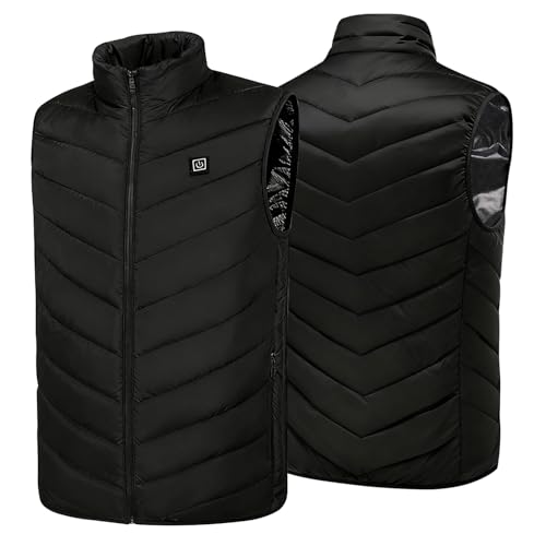MeetHoo Herren Weste Steppweste Outdoorwesten Daunenweste Freizeit Jacke Ärmellose Fleece Sportwestâ€¦ – Miniatur