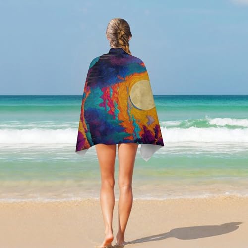 Serviette de plage compacte anti sac lourd drap de bain séchage rapide - 5