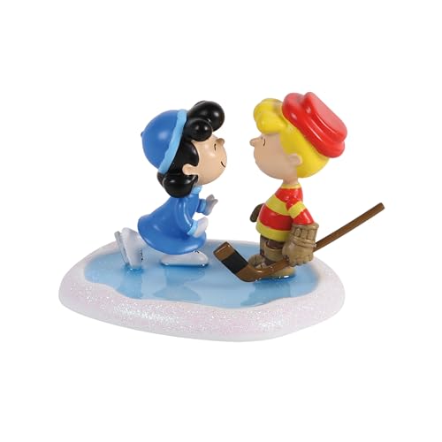 Department 56 Peanuts Village Accessories Lucy and Schroeder Have a Pretty Face Figurine, 2.9 Inch, Multicolor by Department 56 - Used condition - Image 2