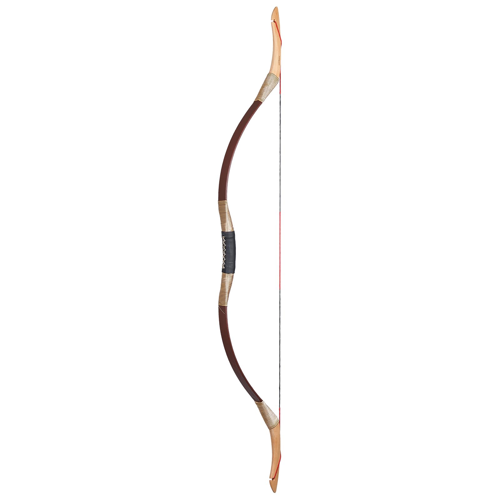 Mongolischer Recurve Bogen, Traditioneller Langbogen 35-55lbs Pferdebogen Passend für rechte und Linke Hand Erwachsene Bogenschießen Bögen