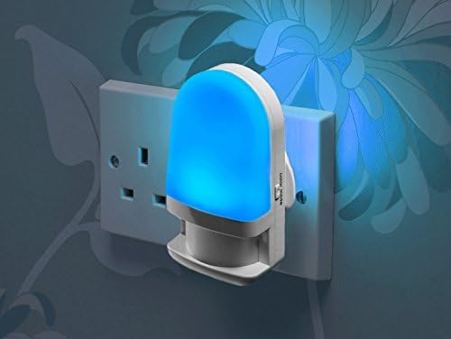 Auraglow Automatic Plug In Colour Changing LED Nursery Night Light with Dusk till Dawn Daylight Sensor
