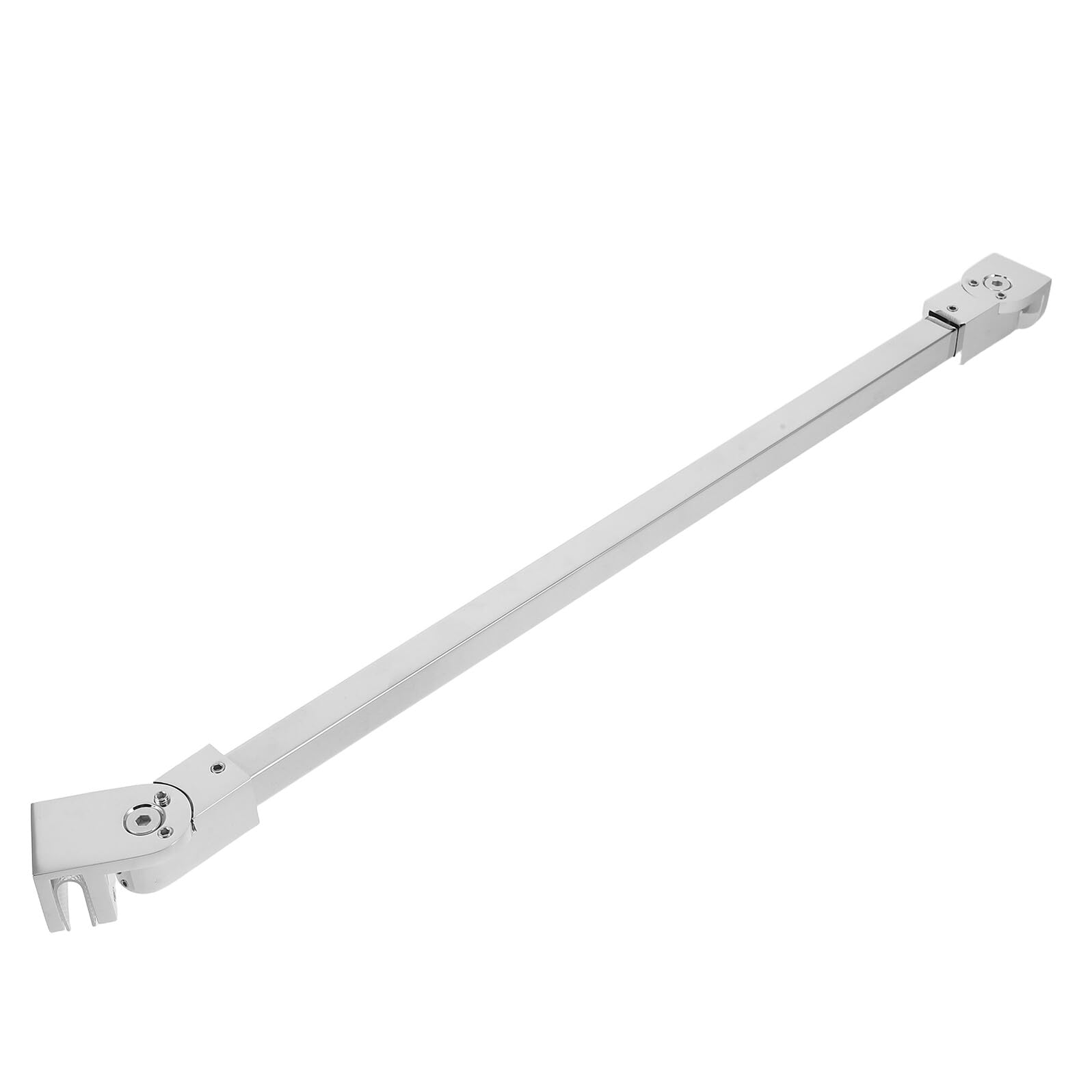 Barre de support panneau verre sans cadre de douche 400 mm en acier inoxydable 180°