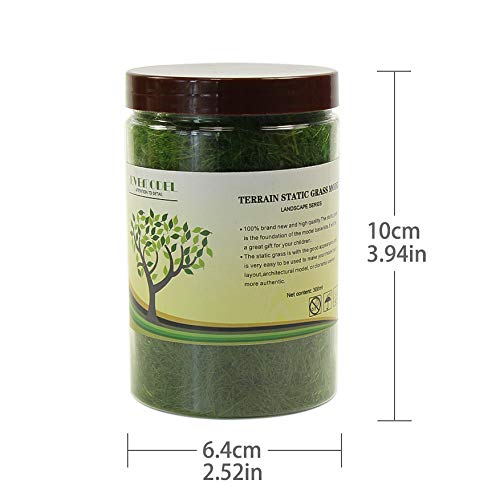 Cfa4 4 X 300Ml Mixed 12Mm Static Grass Terrain Powder Green Fake Grass Fairy Garden Miniatures Landscape Artificial Sand Table Model Railway Layout #TOP7