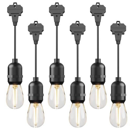 GOODSMANN Outdoor Low Voltage String Lights 12V AC 6PK LED