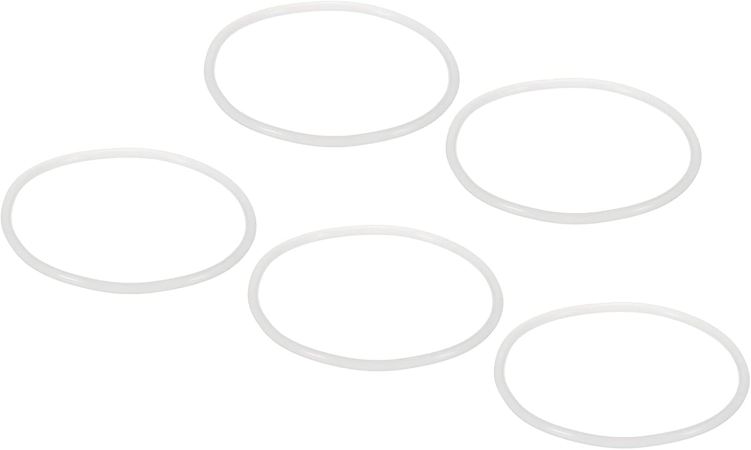 MECCANIXITY O-Rings Fit 10 Inch Water Filter Housing 87 x 4mm Silicone Replacement O-Rings White 5 Pack